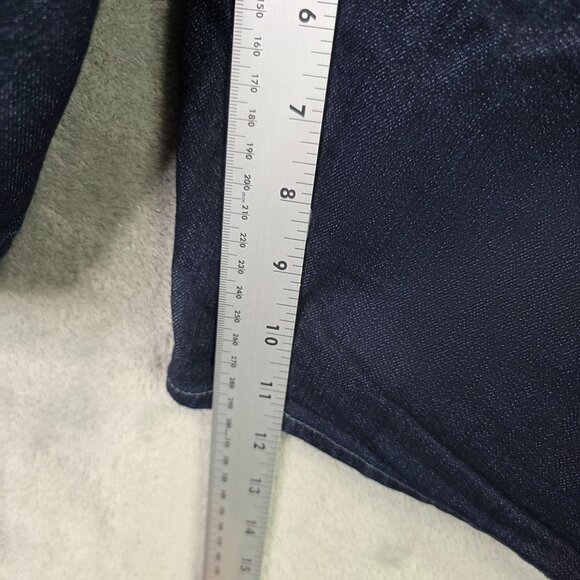 Womens Lee Riders Blue Denim Bermuda Shorts Dark Wash Cotton Blend Stretch 18W - Picture 7 of 10